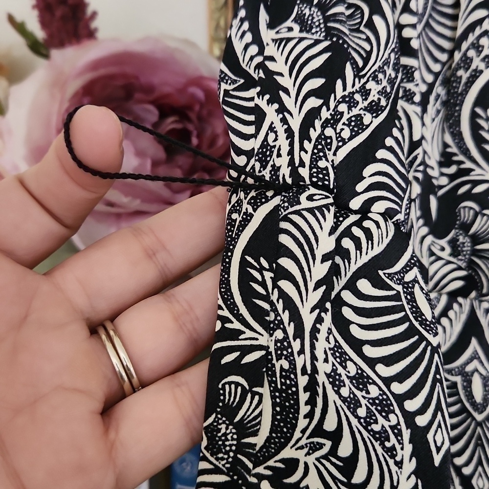 Anthropology Romper Size 4 Bohemian Lounge Paisley Fall Ruffle Sleeve - Picture 9 of 15